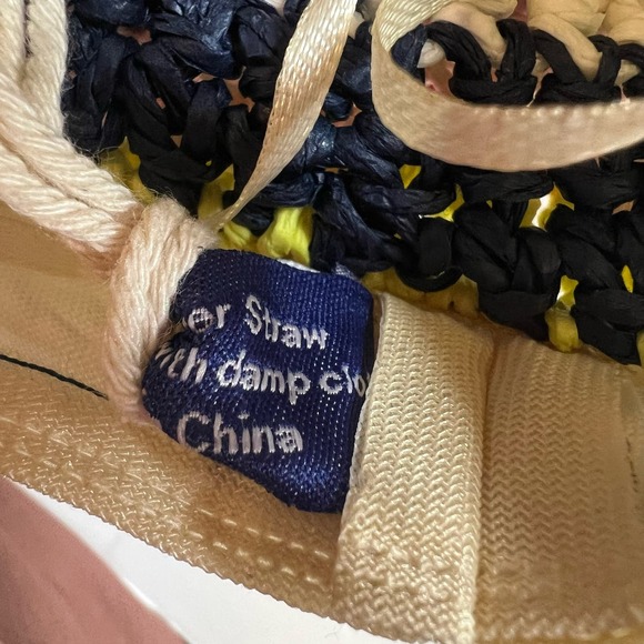 Hat Attack Multicolor‎ Pink Stripe Straw Remy Bucket Hat New main image 6